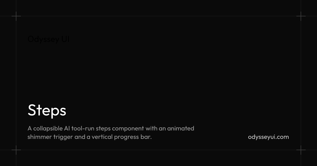 Steps - Odyssey UI