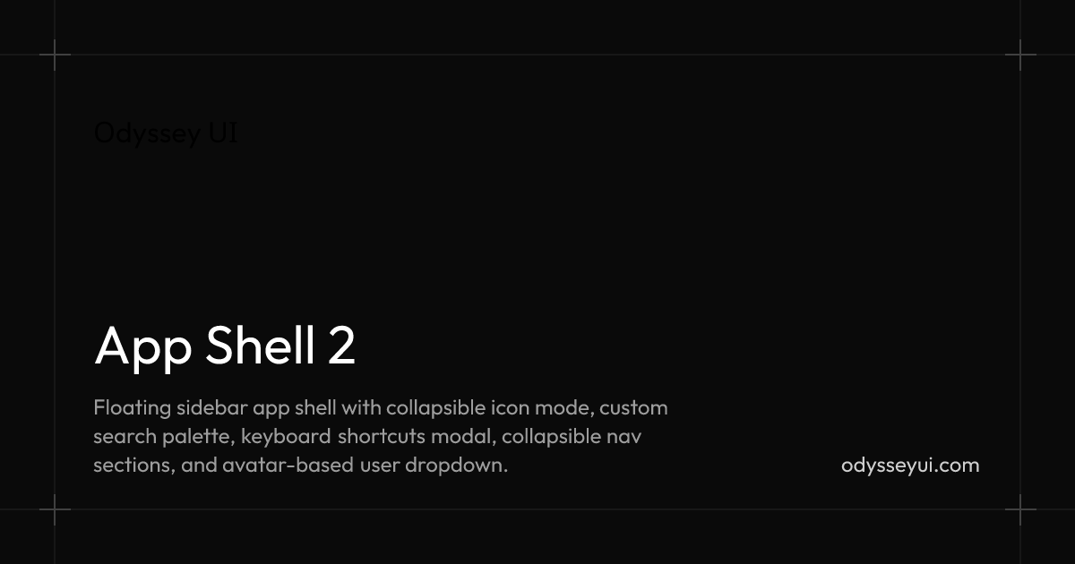 Shell Openlink Ui App Shell 2 - Odyssey UI